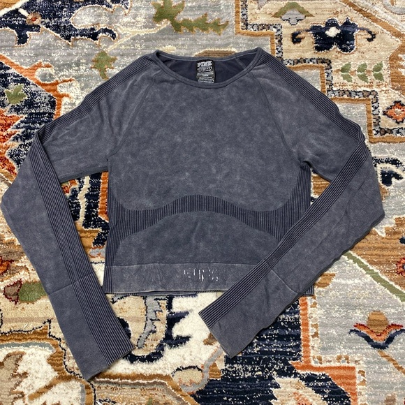 PINK Seamless Crop Top - Picture 1 of 7